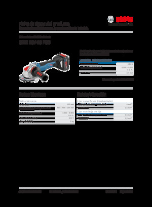 Polizoare unghiulare fără fir Bosch GWX 18V-10 PSC