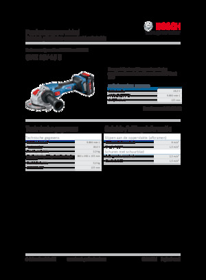 Polizoare unghiulare fără fir Bosch GWX 18V-15 C