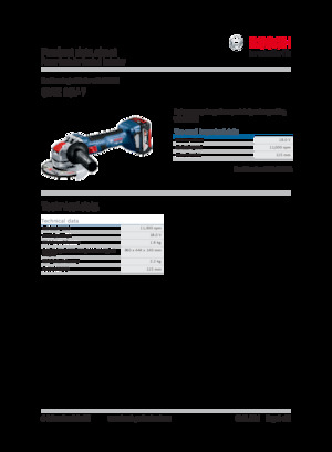 Polizoare unghiulare fără fir Bosch GWX 18V-7