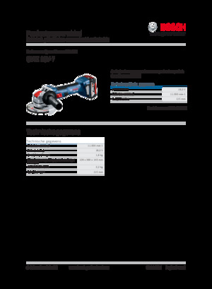 Polizoare unghiulare fără fir Bosch GWX 18V-7