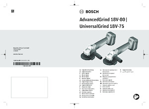 Polizoare unghiulare fără fir Bosch UniversalGrind 18V-75