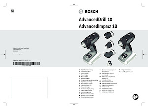 Burghie și șurubelnite fără fir Bosch AdvancedImpact 18