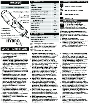 Burghie și șurubelnite fără fir Narex AS 37