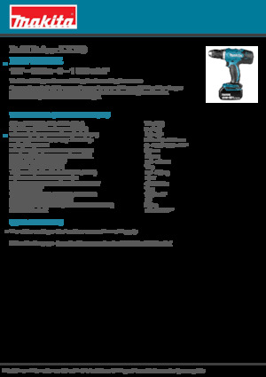 Burghie și șurubelnite fără fir Makita DDF453RFE