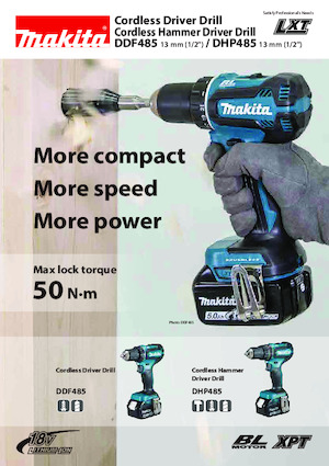Burghie și șurubelnite fără fir Makita DHP485