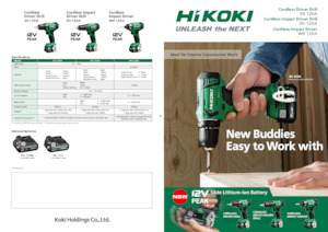 Burghie și șurubelnite fără fir HiKOKI DV12DA