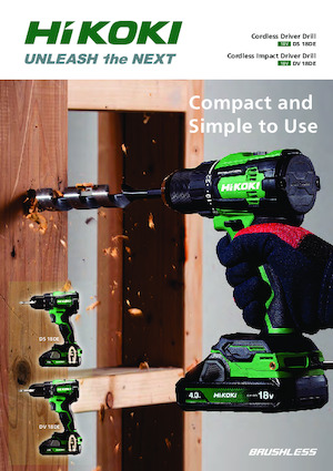 Burghie și șurubelnite fără fir HiKOKI DV18DE