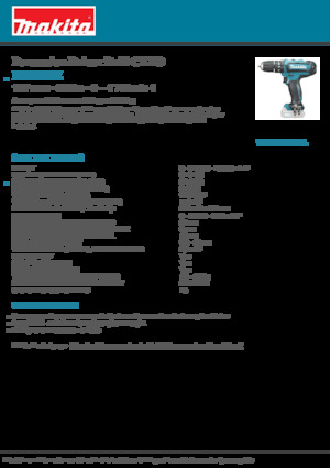 Burghie și șurubelnite fără fir Makita HP331DZ