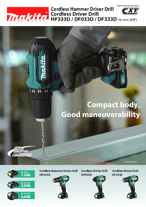 Burghie și șurubelnite fără fir Makita DF033D