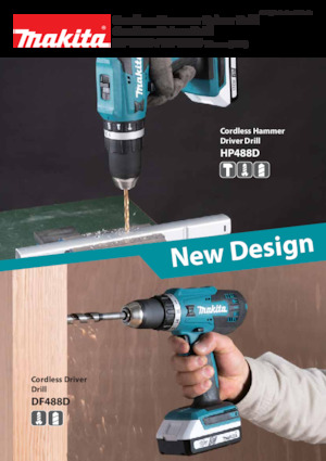 Burghie și șurubelnite fără fir Makita HP488D