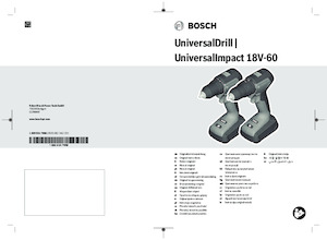 Burghie și șurubelnite fără fir Bosch UniversalImpact 18V-60