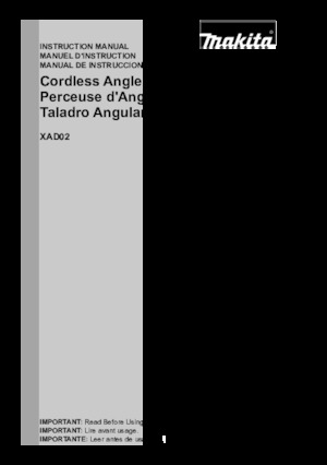 Burghie și șurubelnite fără fir Makita XAD02