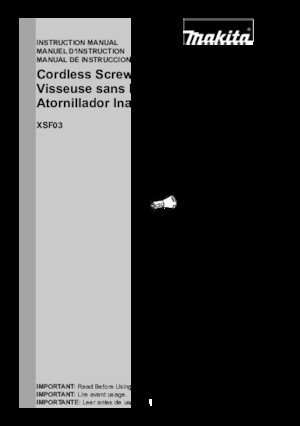 Burghie și șurubelnite fără fir Makita XSF03TX2