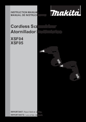 Burghie și șurubelnite fără fir Makita XSF05Z
