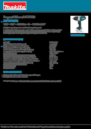 Șurubelnițe cu impact, fără fir, & chei fixe Makita DTW450Z