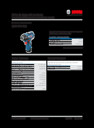 Șurubelnițe cu impact, fără fir, & chei fixe Bosch GDR 12V-110
