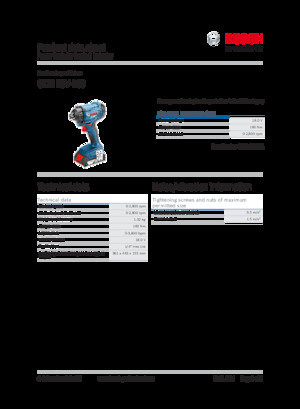 Șurubelnițe cu impact, fără fir, & chei fixe Bosch GDR 18V-160