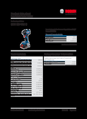 Șurubelnițe cu impact, fără fir, & chei fixe Bosch GDR 18V-210 C