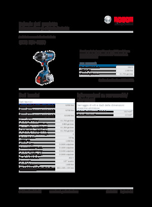 Șurubelnițe cu impact, fără fir, & chei fixe Bosch GDS 18V-1000