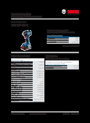 Șurubelnițe cu impact, fără fir, & chei fixe Bosch GDS 18V-210 C
