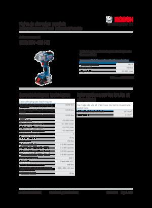 Șurubelnițe cu impact, fără fir, & chei fixe Bosch GDS 18V-450 HC