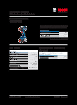 Șurubelnițe cu impact, fără fir, & chei fixe Bosch GDX 18V-200