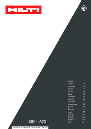 Șurubelnițe cu impact, fără fir, & chei fixe Hilti SID 4-A22