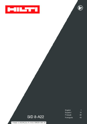 Șurubelnițe cu impact, fără fir, & chei fixe Hilti SID 8-A22 