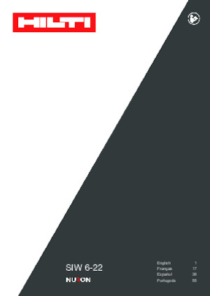 Șurubelnițe cu impact, fără fir, & chei fixe Hilti SIW 6-22 ½ 