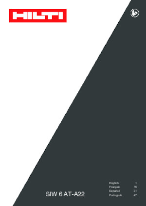 Șurubelnițe cu impact, fără fir, & chei fixe Hilti SIW 6AT-A22 