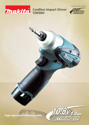 Șurubelnițe cu impact, fără fir, & chei fixe Makita TD090D