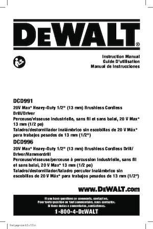 Ciocane rotative fără fir (SDS) DEWALT DCD996P2