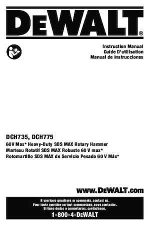 Ciocane rotative fără fir (SDS) DEWALT DCH775X2