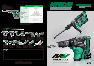 Ciocane rotative fără fir (SDS) HiKOKI DH36DMA