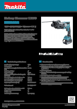 Ciocane rotative fără fir (SDS) Makita DHR182