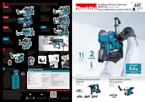 Ciocane rotative fără fir (SDS) Makita DHR183