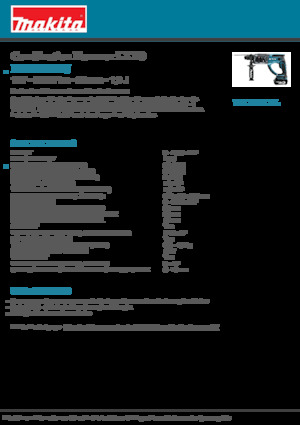 Ciocane rotative fără fir (SDS) Makita DHR202RFJ