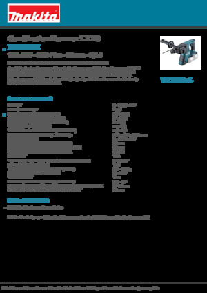 Ciocane rotative fără fir (SDS) Makita DHR263Z