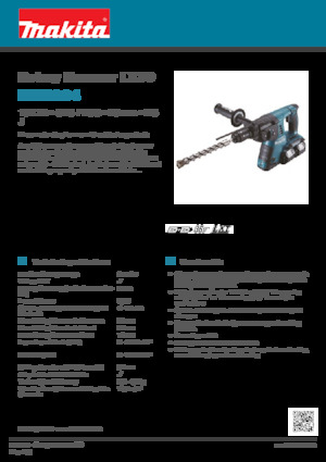 Ciocane rotative fără fir (SDS) Makita DHR264
