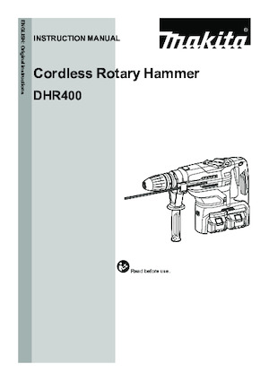 Ciocane rotative fără fir (SDS) Makita DHR400N 
