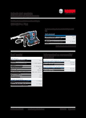Ciocane rotative fără fir (SDS) Bosch GBH 36 V-LI Plus