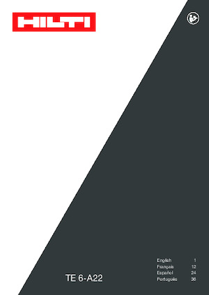 Ciocane rotative fără fir (SDS) Hilti TE 6-A22 