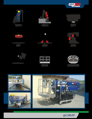 Nacele cu braț articulat pe șenile CELA DT 15 Spyder