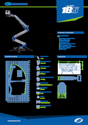 Nacele cu braț articulat pe șenile Socage Raptor 18 S