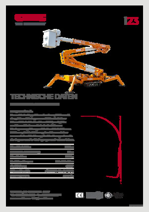 Nacele cu braț articulat pe șenile CMC i23