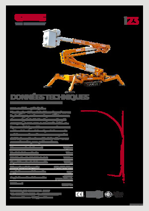 Nacele cu braț articulat pe șenile CMC i23