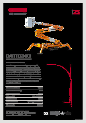 Nacele cu braț articulat pe șenile CMC i23