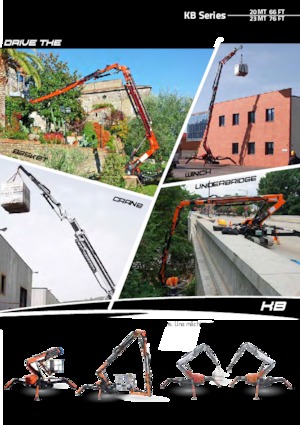 Nacele cu braț articulat pe șenile Cormidi KB20