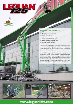 Nacele cu braț articulat pe șenile Avant Tecno Leguan 125M2