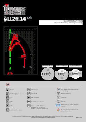 Nacele cu braț articulat pe șenile Hinowa Lightlift 26.14 Performance IIIS MK3